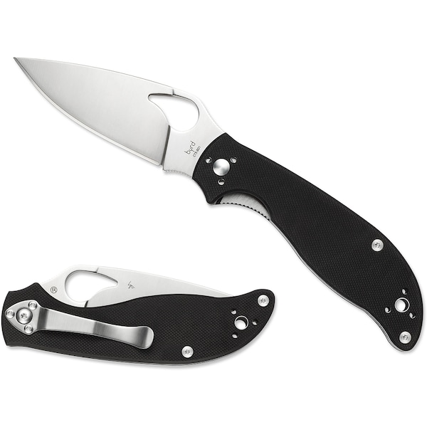 Spyderco 2023 Spyderco Raven 2 G-10 Black Plain - SPY-BY08GP2