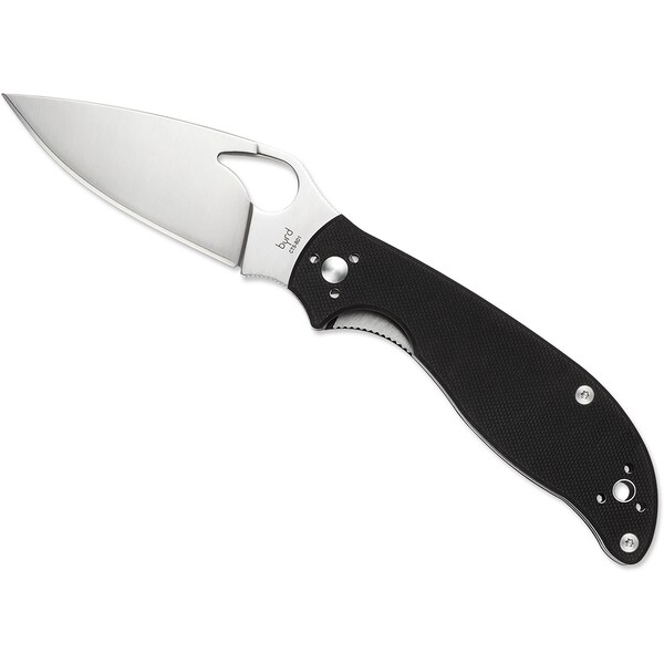 Spyderco 2023 Spyderco Raven 2 G-10 Black Plain - SPY-BY08GP2