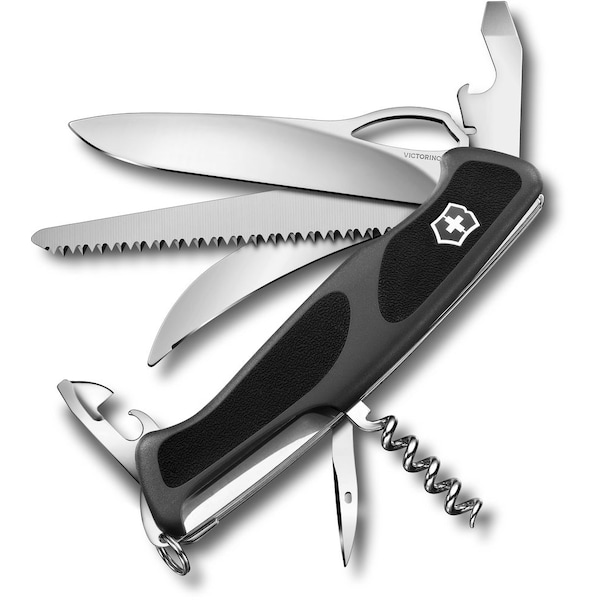 Swiss Army Brands 2024 Victorinox 0.9583.Mcus2 Rangergrip 57 Hunter, Red / Black - VIC-0.9583.MC-X2