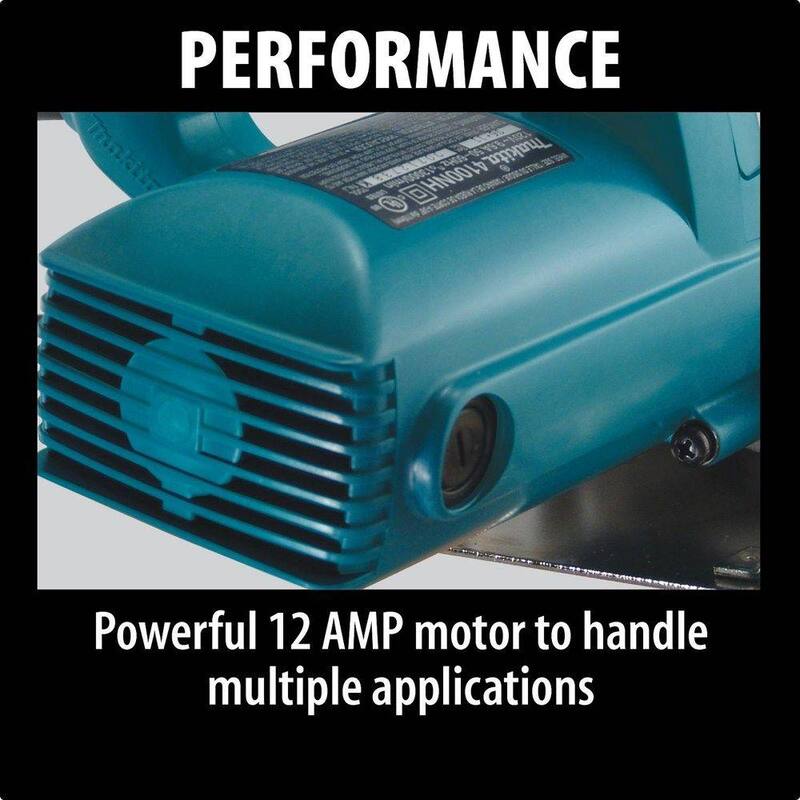 Makita Sierra para albañilería de 12 amperes 4-3/8 pulgadas con hoja de diamante de 4 pulgadas - 4100NHX1