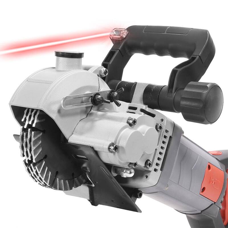 XtremepowerUS 18 in. W 110-Volt Electric Wall Groove Chaser Slotter Cutting Machine con Rayo Infrarrojo Incorporado - 61066