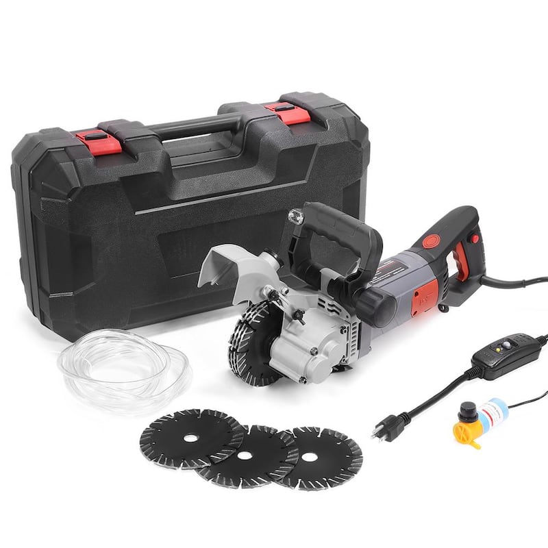 XtremepowerUS 18 in. W 110-Volt Electric Wall Groove Chaser Slotter Cutting Machine con Rayo Infrarrojo Incorporado - 61066