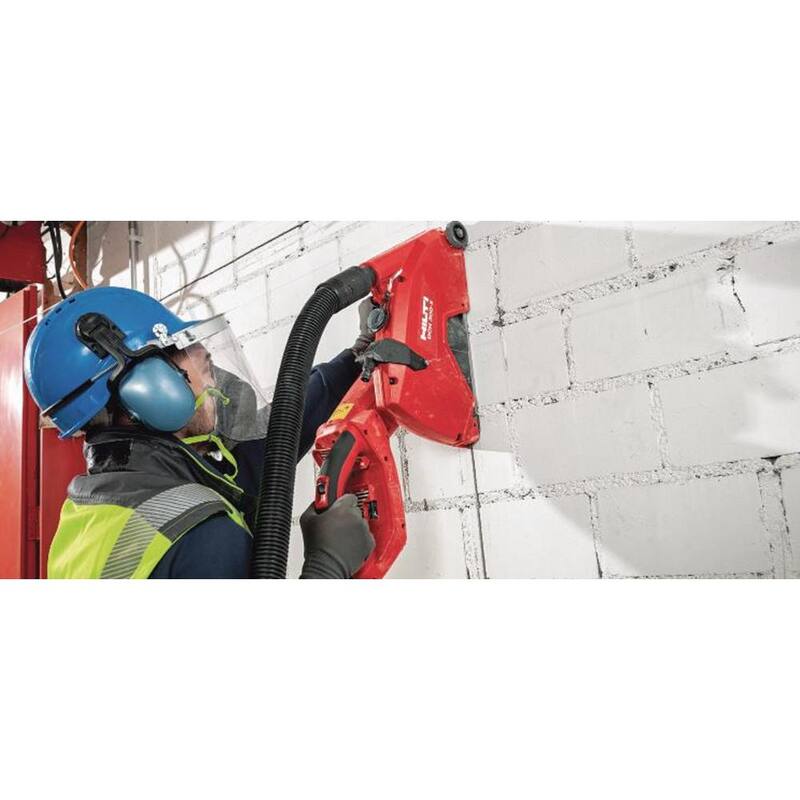 "Hilti 12 pulgadas 23 amperios sierra de corte diamantado DCH 300-X con cable y empuñadura EQD SPX, hoja para albañilería y bloqueo de giro - 3625343"