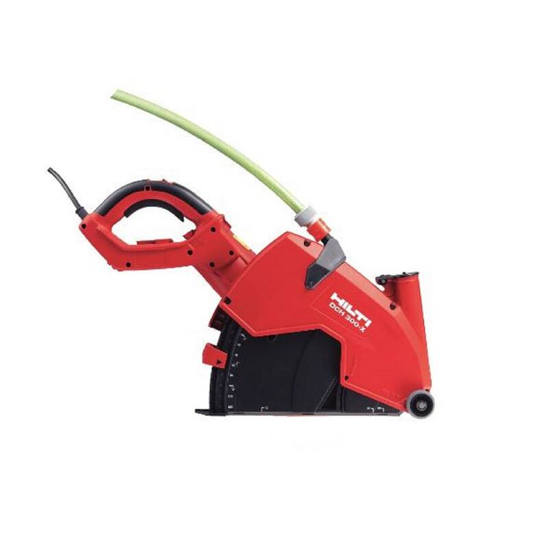 "Hilti 12 pulgadas 23 amperios sierra de corte diamantado DCH 300-X con cable y empuñadura EQD SPX, hoja para albañilería y bloqueo de giro - 3625343"