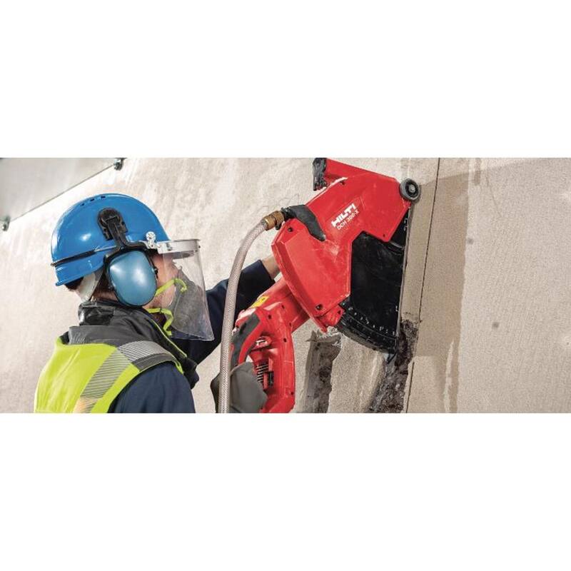 "Hilti 12 pulgadas 23 amperios sierra de corte diamantado DCH 300-X con cable y empuñadura EQD SPX, hoja para albañilería y bloqueo de giro - 3625343"