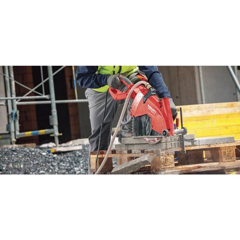 "Hilti 12 pulgadas 23 amperios sierra de corte diamantado DCH 300-X con cable y empuñadura EQD SPX, hoja para albañilería y bloqueo de giro - 3625343"