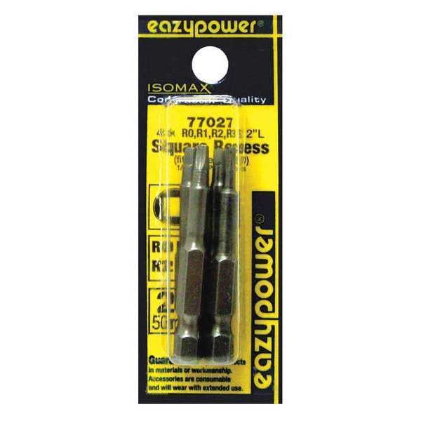 Eazypower Square Recess Power Bit, 2", 4 pcs. - 77027