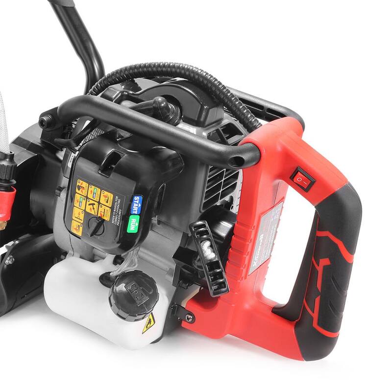 XtremepowerUS 16 pulgadas x 10 pulgadas W Gas Concreto Sierra Cortadora de 52cc con Motor de 2 tiempos y Rodillo Guía con hoja - KIT493