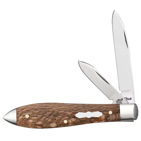 Case Cutlery 2023 Case Brown Sycamore Wood Smooth Tear Drop Tb72028 Ss - CAS-27268