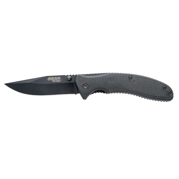 Bear & Sons Cutlery 2023 Bear 4 1/2' Black Zytel Sideliner Assisted Opener - BEA-61106
