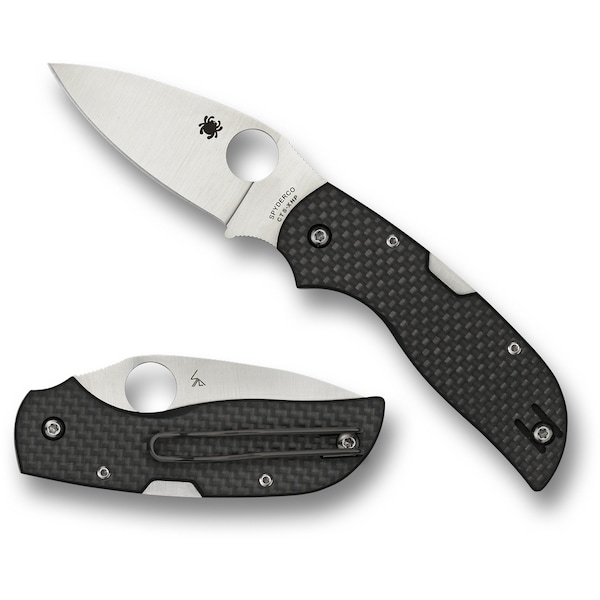 Spyderco 2023 Spyderco Chaparral Carbon Fiber/G-10 Laminate Plain - SPY-C152CFP