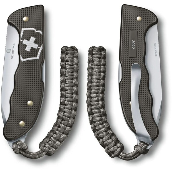 Swiss Army Brands Victorinox Hunter Pro, Thunder Gray Alox With Clip And Paracord Limited Edition **Net** - VIC-0.9415.L22