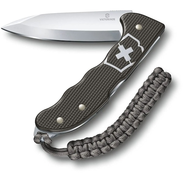 Swiss Army Brands Victorinox Hunter Pro, Thunder Gray Alox With Clip And Paracord Limited Edition **Net** - VIC-0.9415.L22