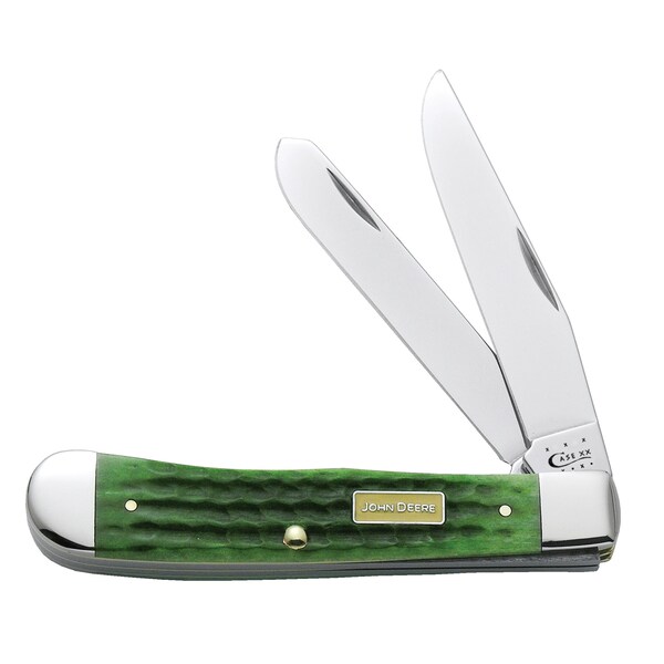 Case Cutlery 2023 Case John Deere Corn Cob Jig Bright Green Bone Trapper 6254 Ss - CAS-15707