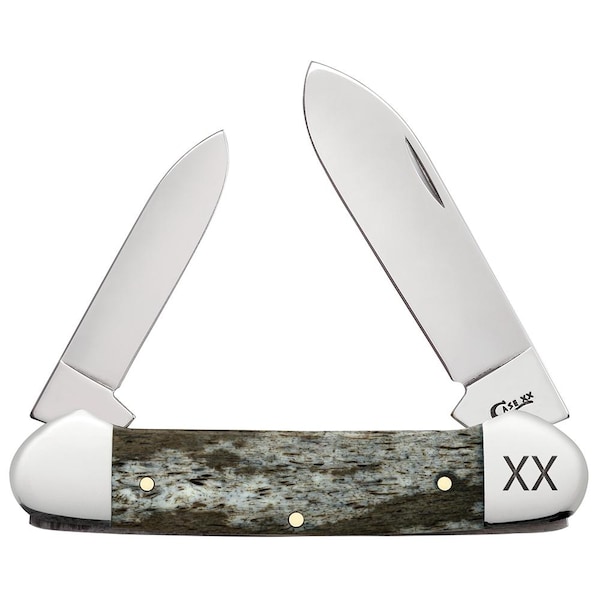 Case Cutlery 2023 Case Dark Brown Giraffe Bone Smooth Canoe Ex2131 Ss - CAS-25086