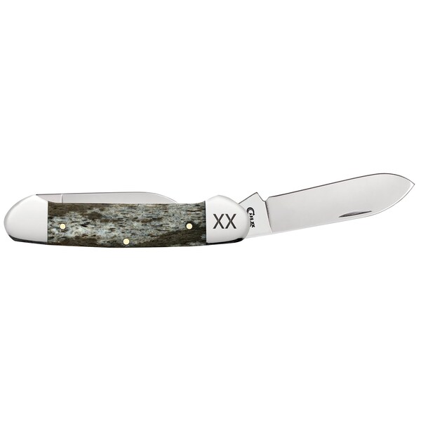 Case Cutlery 2023 Case Dark Brown Giraffe Bone Smooth Canoe Ex2131 Ss - CAS-25086