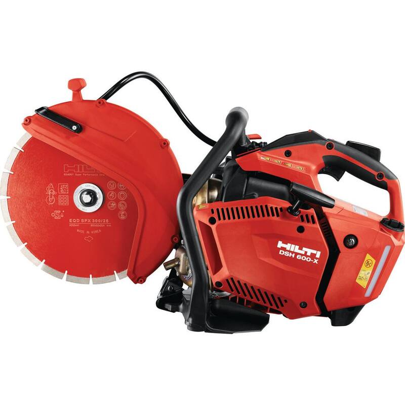 Cortadora de concreto a gas manual Hilti 12 pulg. DSH 600-X con hoja de diamante - 3563745