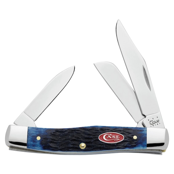 Case Cutlery 2023 Case Navy Blue Bone Rogers Jig Medium Stockman 63032 Ss - CAS-07049