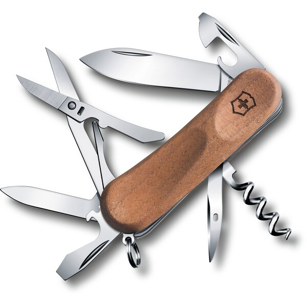 Swiss Army Brands 2024 Victorinox 2.3901.63Us1 Evolution Wood 14, Walnut, Blister - VIC-2.3901.63-X1