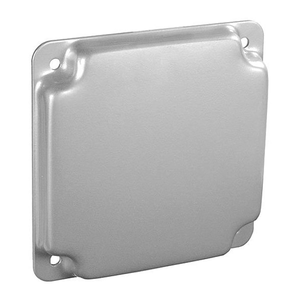 Southwire Electrical Box Cover, Square, Galvanized Steel, Raised Cover - G1929