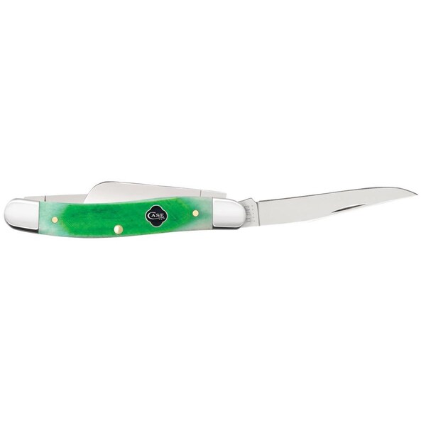 Case Cutlery 2023 Case Clover Bone Sawcut Jig Medium Stockman 6318 Ss - CAS-23214