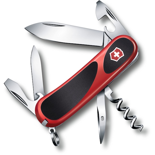 Swiss Army Brands 2024 Victorinox 2.3803.Cus2 Evolution Grip 10, Red / Black - VIC-2.3803.C-X2