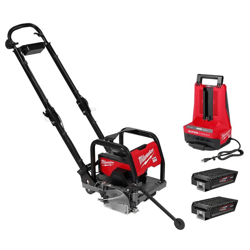 Sierra de concreto verde Milwaukee MX FUEL de iones de litio de 6 pulgadas con kit de (2) baterías FORGE XC8.0 y (1) súper cargador MX FUEL - MXF316-2XC.