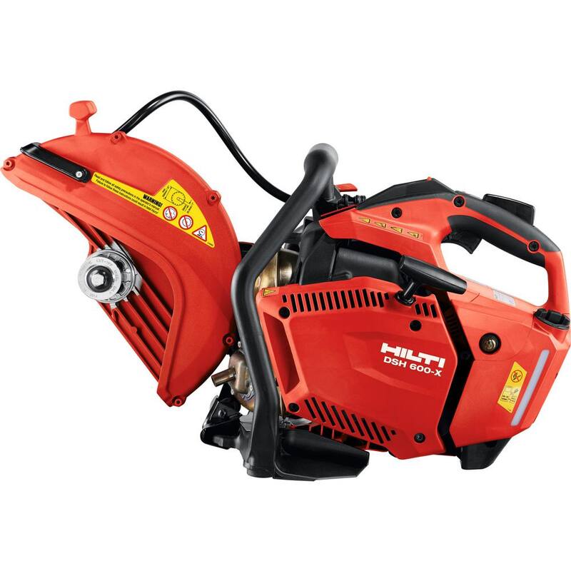 Hilti 14 .6 pulgadas x 12.8 pulgadas Sierra de hormigón para albañilería con freno de hoja y (10) hojas abrasivas de corte de cubierta metálica - 3602055
