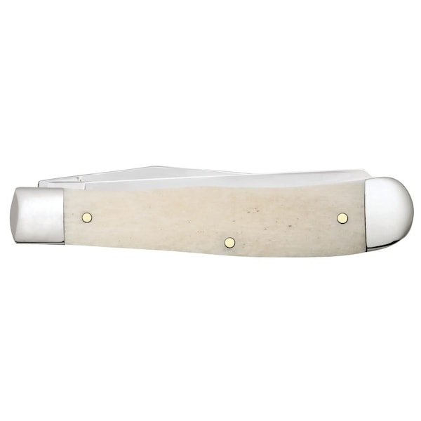 Case Cutlery 2023 Case Ducks Unlimited Embellished Smooth Natural Bone Trapper 6254 Ss - CAS-07535