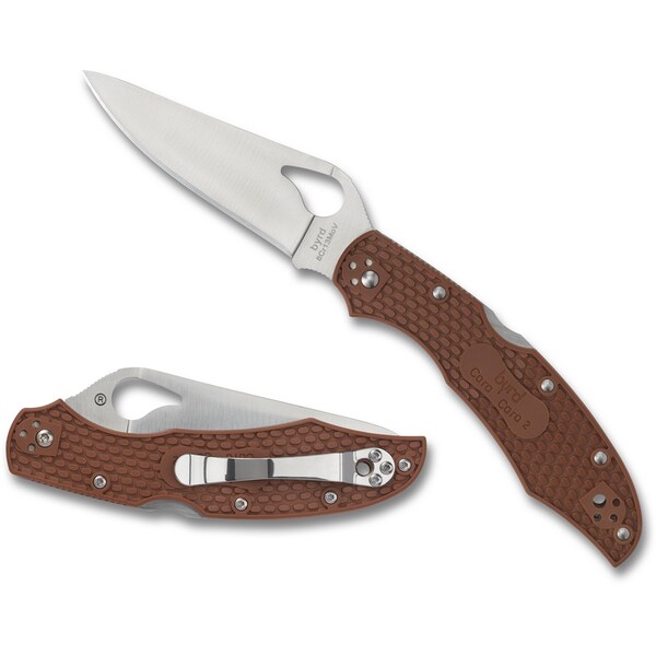 Spyderco 2023 Spyderco Cara Cara 2 Lightweight Brown Plain - SPY-BY03PBN2