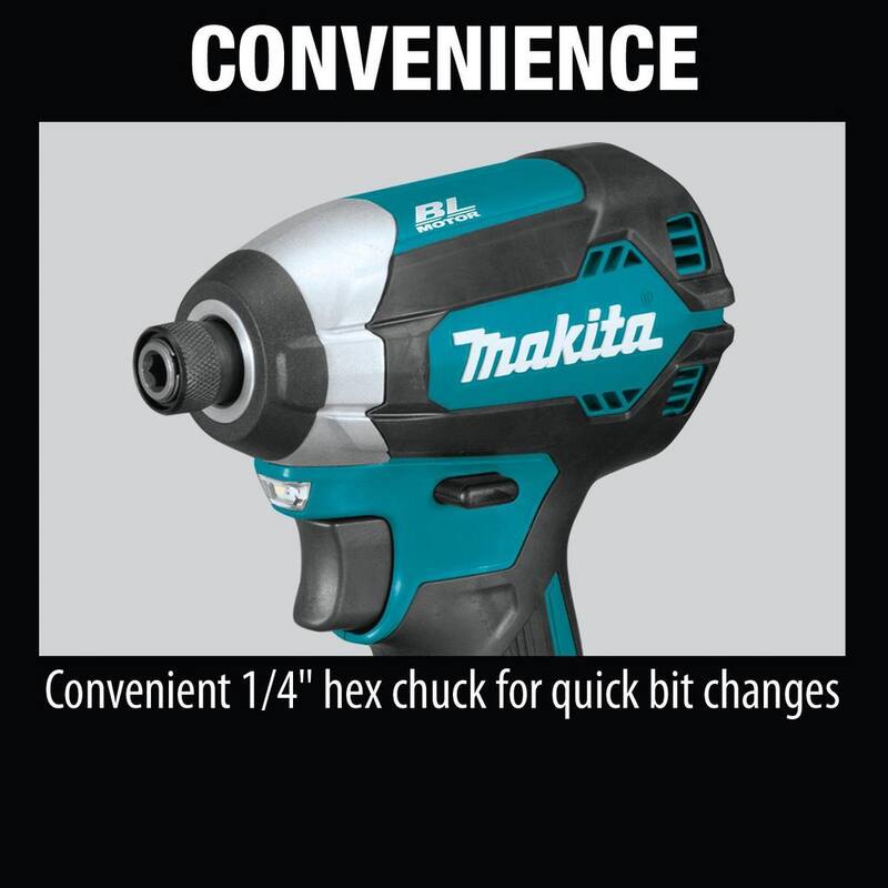Kit de taladro de impacto inalámbrico Makita 18V LXT de iones de litio sin escobillas con (1) batería de 3.0Ah - XDT131