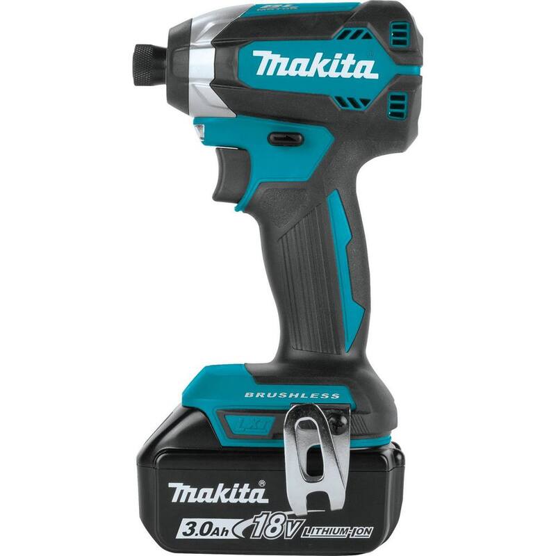 Kit de taladro de impacto inalámbrico Makita 18V LXT de iones de litio sin escobillas con (1) batería de 3.0Ah - XDT131