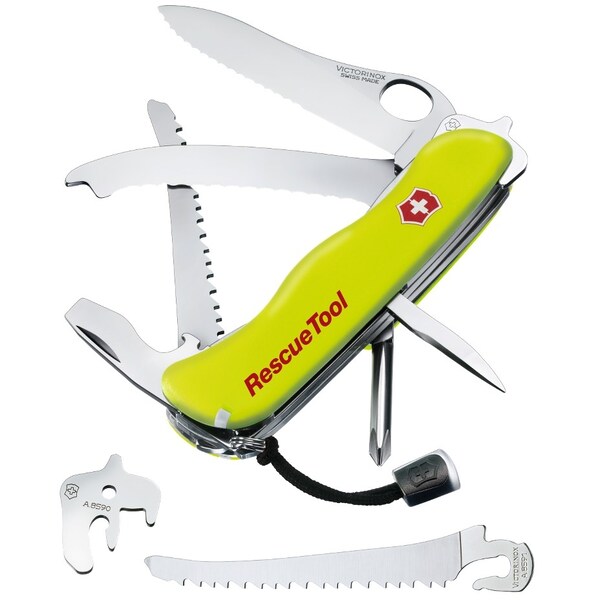 Swiss Army Brands 2024 Victorinox 56900 Rescue Tool, Fluorescent Yellow, Blister - VIC-0.8623.MWN-X5