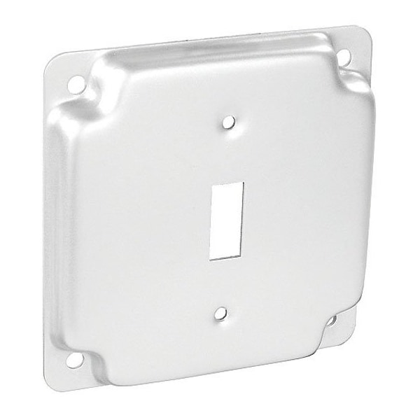 Southwire Electrical Box Cover, Square, 316 Stainless Steel, Toggle and Raised Cover - G1935-SS