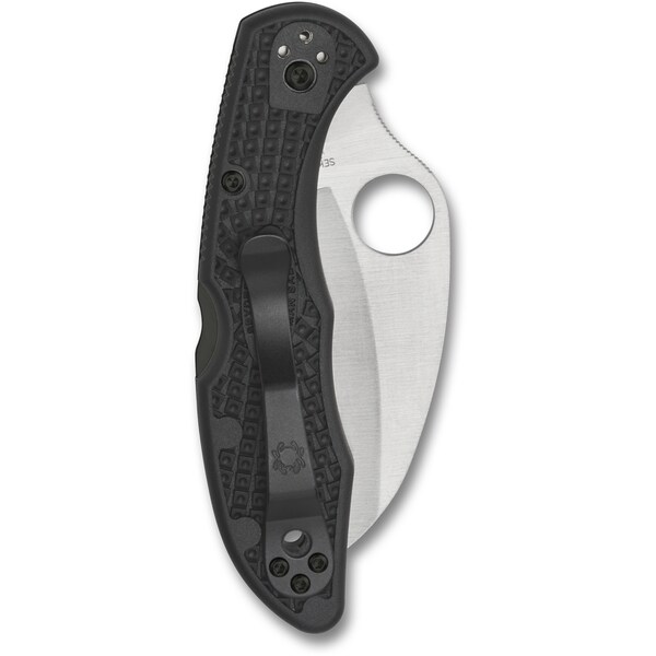 Spyderco 2024 Spyderco Tasman Salt 2 Lightweight Black H1 Serrated - SPY-C106SBK2