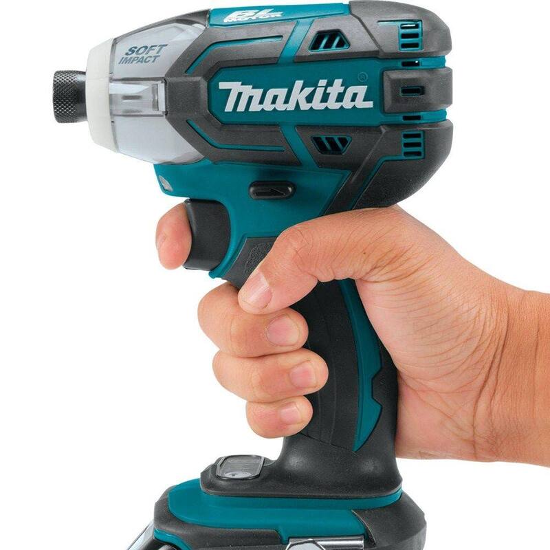 Makita 18V LXT Lithium-Ion 1/4 pulg. Destornillador de Impacto Inalámbrico sin Escobillas de Impulso de Aceite de 3 Velocidades (Herramienta Únicamente) - XST01Z
