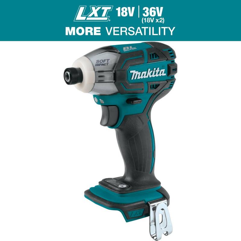 Makita 18V LXT Lithium-Ion 1/4 pulg. Destornillador de Impacto Inalámbrico sin Escobillas de Impulso de Aceite de 3 Velocidades (Herramienta Únicamente) - XST01Z