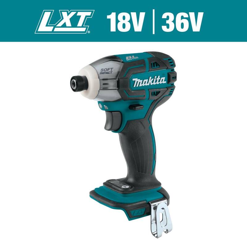 Makita 18V LXT Lithium-Ion 1/4 pulg. Destornillador de Impacto Inalámbrico sin Escobillas de Impulso de Aceite de 3 Velocidades (Herramienta Únicamente) - XST01Z