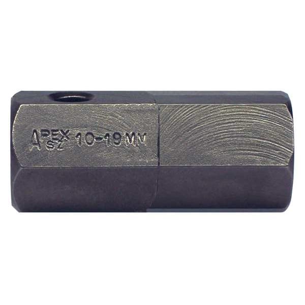 Apex Tool Group Torsion Bit, Metric, 5/8", Hex, 19mm, 1-9/16" - SZ-10-19MM