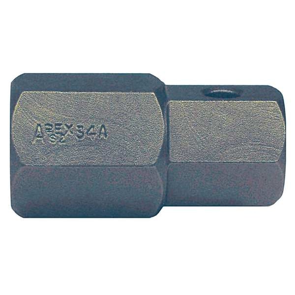Apex Tool Group Torsion Bit, SAE, 5/8", Hex, 3/4", 1-9/16" - SZ-34-A