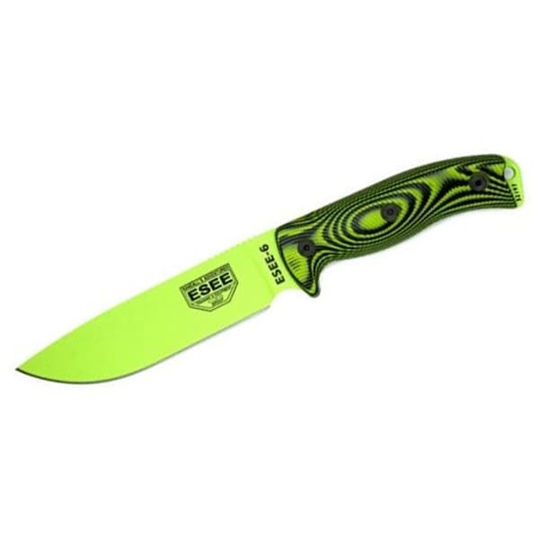 Sujetadores 2020N 6 Blade G-10 3D Knife Handle with Black Sheath, Green & Black - SU3692953