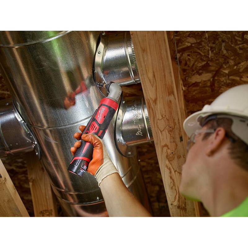 Milwaukee M12 12V Lithium-Ion Inalámbrico de 1/4 de pulgada con ángulo recto y impacto de driver HEX (Herramienta única) - 2467-20