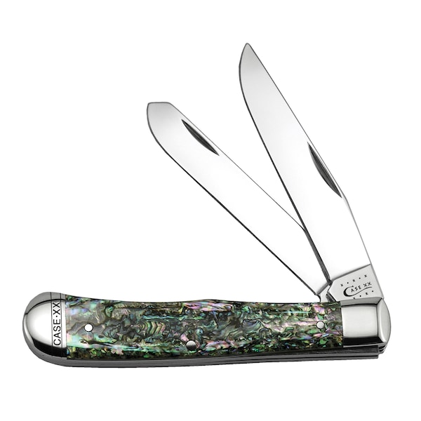 Case Cutlery 2023 Case Smooth Abalone Trapper 8254 Ss In Velvet Box - CAS-12000