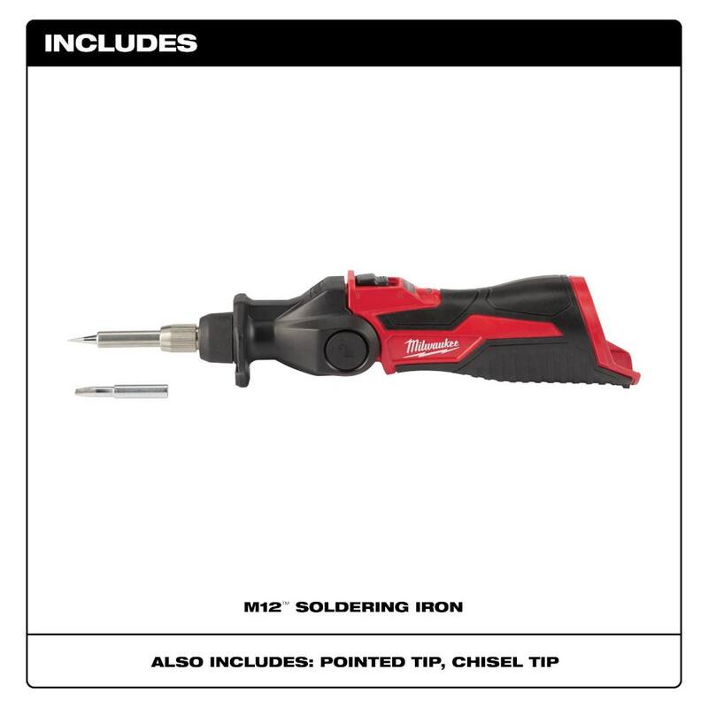 Milwaukee M12 FUEL SURGE 12-Volt Lithium-Ion 1/4 in. Cordless Hex Impact Driver Compact Kit with M12 Soldering Iron - 2551-22-2488-20 

Milwaukee M12 FUEL SURGE 12-Volt Lithium-Ion 1/4 in. Impact Driver compacto inalámbrico con kit de soldadura M12 - 2551-22-2488-20