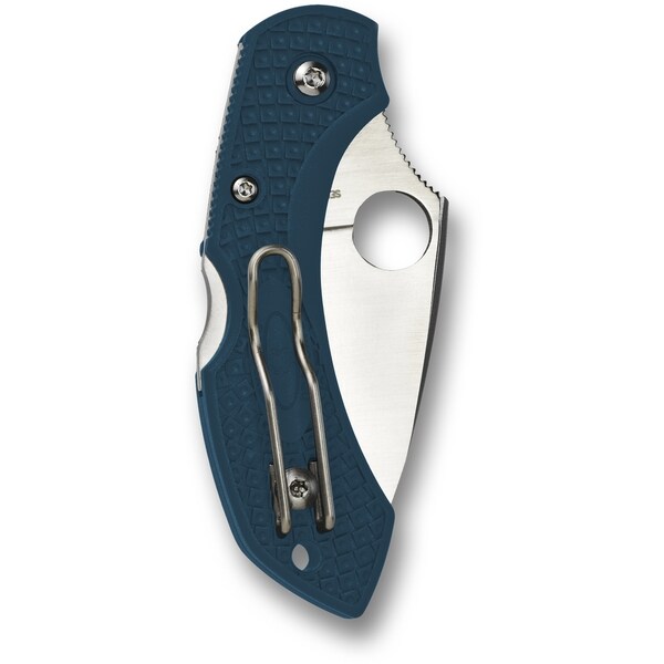 Spyderco 2024 Spyderco, Reveal V5, Dragonfly 2, Plain Edge, Blue Frn Handles - SPY-C28FP2K390