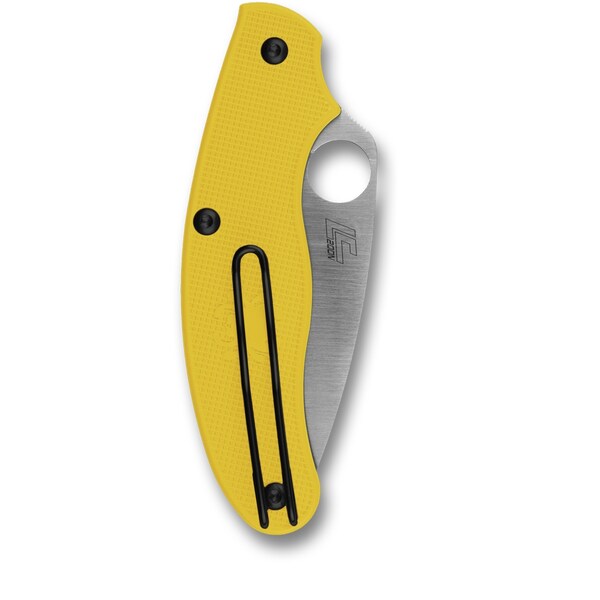 Spyderco 2024 Spyderco Uk Penknife, Lightweight Yellow, Plain Lc200N Steel, Reveal 7 - SPY-C94PYL