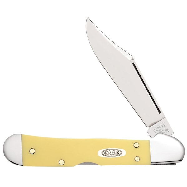 Case Cutlery 2023 Case Yellow Synthetic Cv Mini Copperlock 31749L Cv - CAS-30116