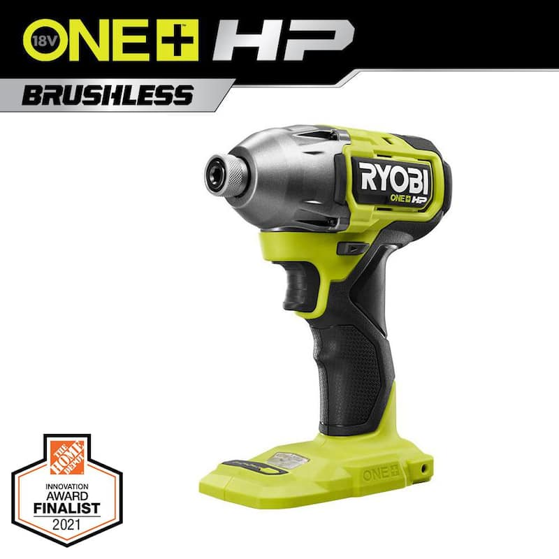 RYOBI ONE + HP 18V Taladro de impacto inalámbrico sin escobillas de 1/4 de pulgada con 4 modos (Herramienta únicamente) - PBLID02B