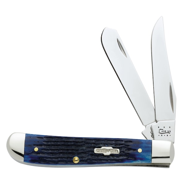 Case Cutlery 2023 Case Blue Bone Rogers Corn Cob Jig Mini Trapper 6207 Ss - CAS-02838