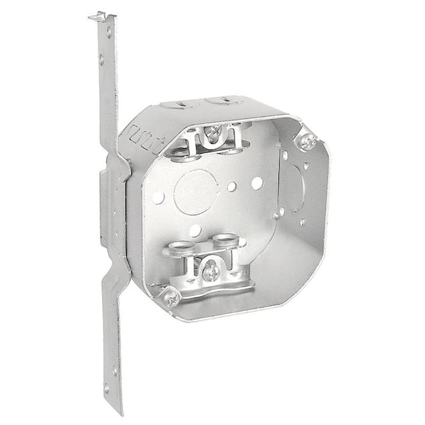 Southwire Electrical Box, 14 cu in, Octagon Box Type, Steel, Octagon Shape - 54151-FBX